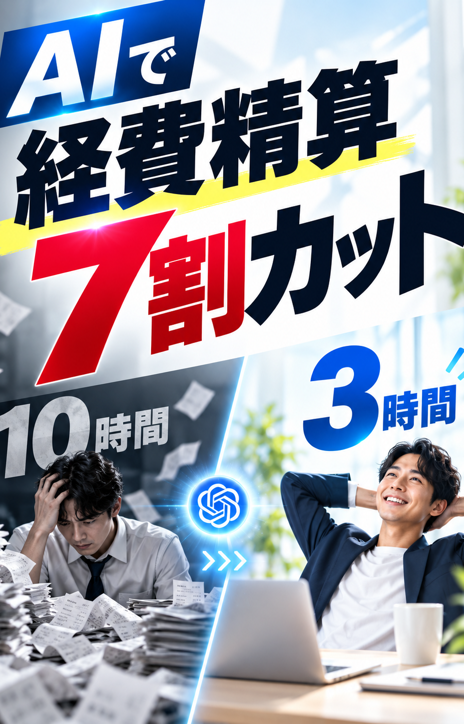 経費精算に追われる管理職へ。AIで作業時間を7割カット